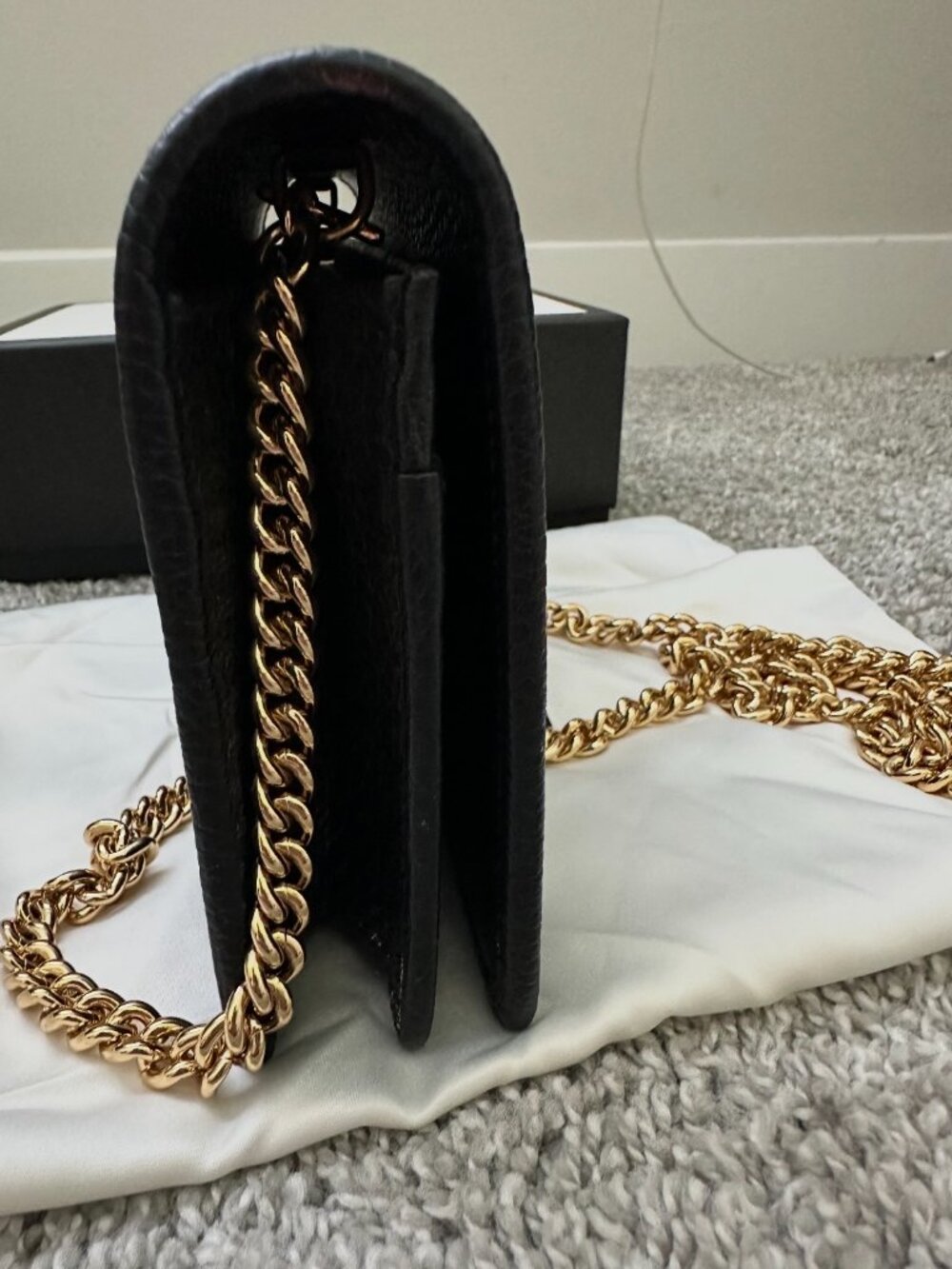 Gucci GG Marmont wallet on chain Black MSRP $1,150 - Picture 7 of 16